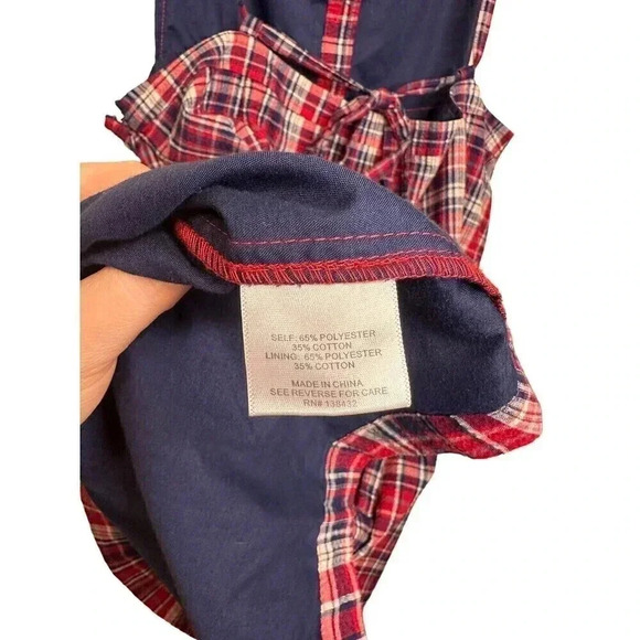 ModCloth Plaid Dress Blue Red Size 1x - Picture 8 of 10